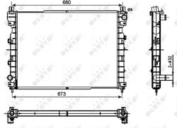 Radiator racire motor NRF 53096