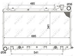 Radiator racire motor NRF 53095