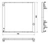 Radiator racire motor NRF 53099