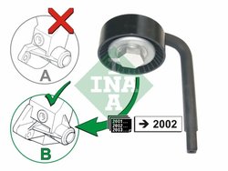 ROLA INTINZATOR CUREA TRANSMISIE INA 531 0790 10 - Compatibil cu BMW, LAND ROVER, OPEL