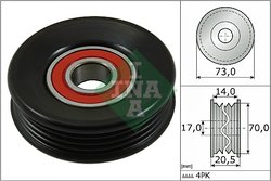 Rola intinzator curea transmisie INA 531 0853 10