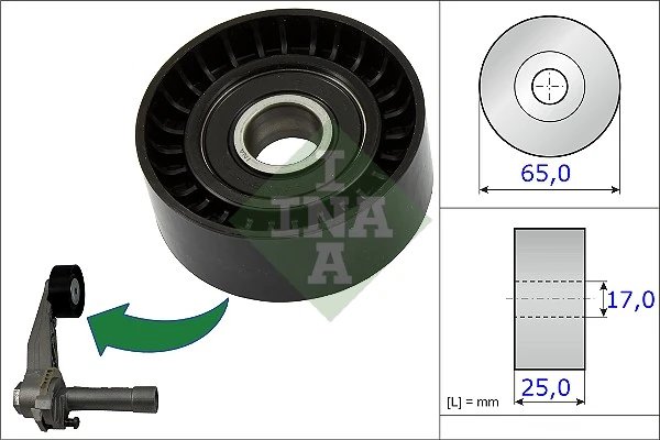 ROLA INTINZATOR CUREA TRANSMISIE INA 531 0866 10 - Compatibil cu CITROEN, DS, MINI, OPEL, PEUGEOT