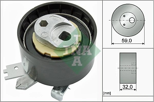 ROLA INTINZATOR CUREA DISTRIBUTIE INA 531 0906 10 - Compatibil cu DACIA, INFINITI, MAHINDRA RENAULT, MERCEDES-BENZ, NISSAN, RENA