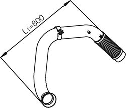 RACORD EVACUARE DINEX 53104 - Compatibil cu MERCEDES-BENZ