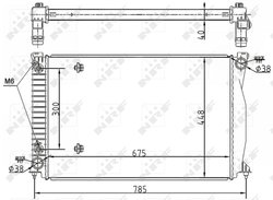 Radiator racire motor NRF 53105
