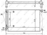 Radiator racire motor NRF 53105
