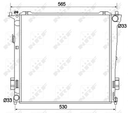 Radiator racire motor NRF 53109