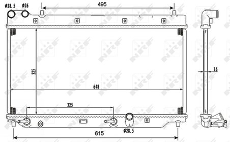 Radiator racire motor NRF 53110