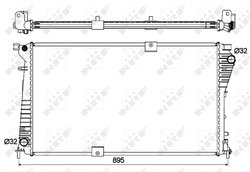 RADIATOR RACIRE MOTOR NRF 53123 - Compatibil cu NISSAN, OPEL, RENAULT, VAUXHALL