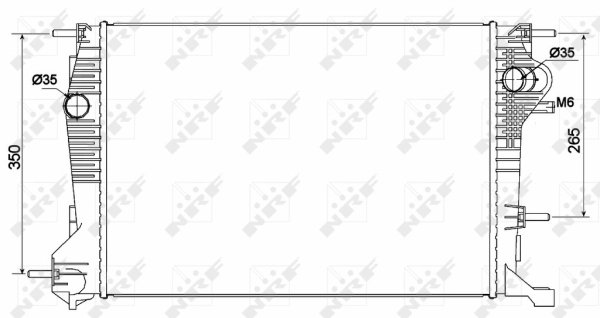 Radiator racire motor NRF 53136