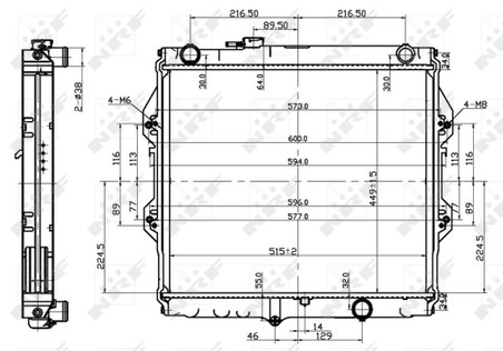 Radiator racire motor NRF 53151