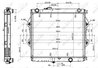 Radiator racire motor NRF 53151