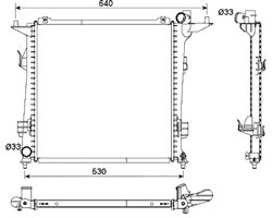 Radiator racire motor NRF 53164
