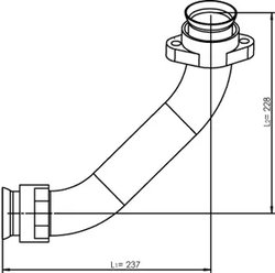 RACORD EVACUARE DINEX 53174 - Compatibil cu MERCEDES-BENZ