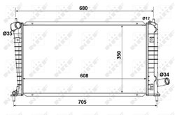 Radiator racire motor NRF 53189