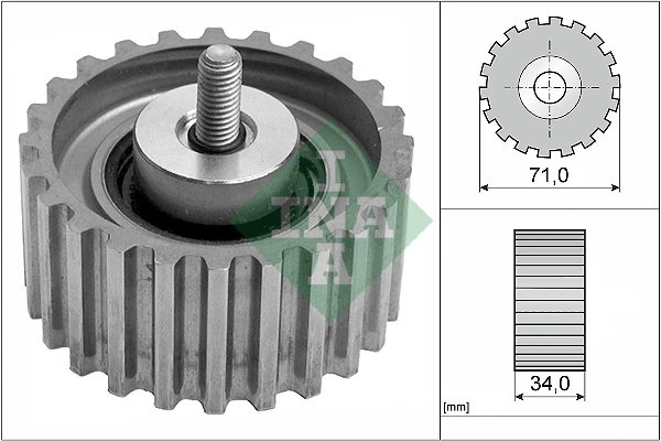 ROLA GHIDARE CUREA DISTRIBUTIE INA 532 0441 10 - Compatibil cu FIAT, IVECO, PEUGEOT