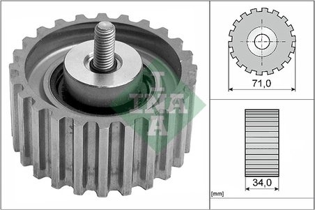ROLA GHIDARE CUREA DISTRIBUTIE INA 532 0441 10 - Compatibil cu FIAT, IVECO, PEUGEOT
