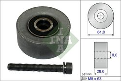 ROLA GHIDARE CUREA DISTRIBUTIE INA 532 0472 10 - Compatibil cu ALFA ROMEO, BAOJUN (SGMW), BUICK (SGM), CHEVROLET, CHEVROLET (SGM