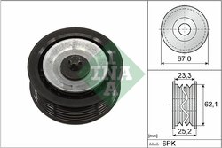 ROLA GHIDARE CUREA TRANSMISIE INA 532 0619 10 - Compatibil cu ALFA ROMEO, FIAT, JEEP