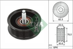ROLA GHIDARE CUREA TRANSMISIE INA 532 0922 10 - Compatibil cu JAGUAR, JAGUAR (CHERY), LAND ROVER, LAND ROVER (CHERY)