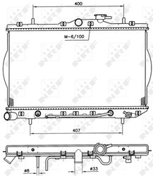 Radiator racire motor NRF 53261