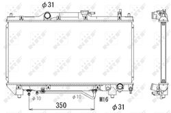 Radiator racire motor NRF 53264