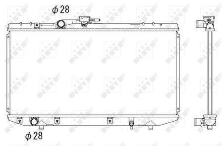 RADIATOR RACIRE MOTOR NRF 53269 - Compatibil cu TOYOTA