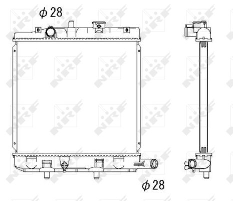 Radiator racire motor NRF 53291