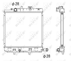 Radiator racire motor NRF 53291