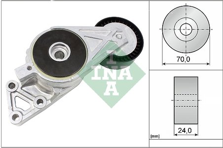 INTINZATOR CUREA DISTRIBUTIE INA 533 0076 30 - Compatibil cu AUDI, SEAT, SKODA, SKODA (SVW), VW, VW (FAW), VW (SVW)
