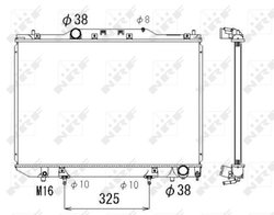 Radiator racire motor NRF 53319
