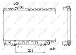 RADIATOR RACIRE MOTOR NRF 53334 - Compatibil cu TOYOTA
