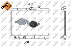 RADIATOR RACIRE MOTOR NRF 53339 - Compatibil cu TOYOTA
