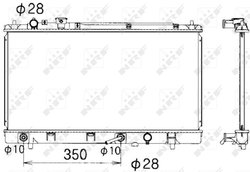Radiator racire motor NRF 53340