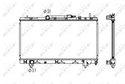 RADIATOR RACIRE MOTOR NRF 53347 - Compatibil cu TOYOTA
