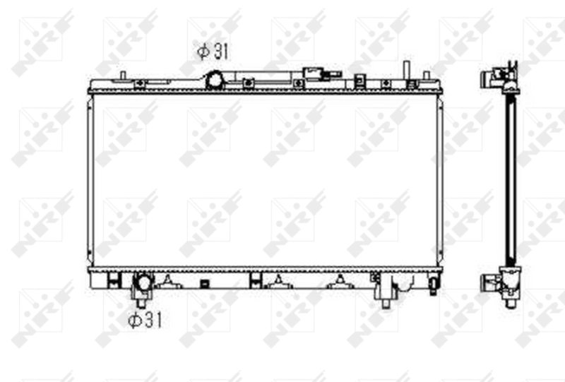 Radiator racire motor NRF 53347