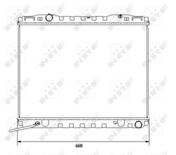 Radiator racire motor NRF 53365