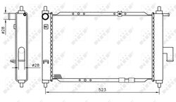 Radiator racire motor NRF 53375