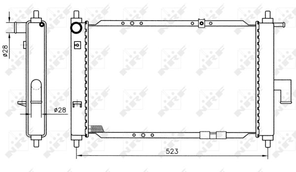 RADIATOR RACIRE MOTOR NRF 53375 - Compatibil cu DAEWOO