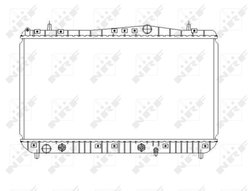 Radiator racire motor NRF 53385
