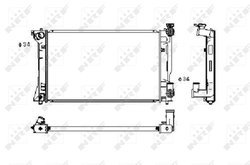 Radiator racire motor NRF 53394