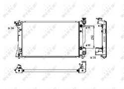 Radiator racire motor NRF 53395