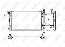 RADIATOR RACIRE MOTOR NRF 53395 - Compatibil cu TOYOTA