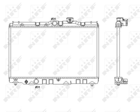 RADIATOR RACIRE MOTOR NRF 53399 - Compatibil cu TOYOTA