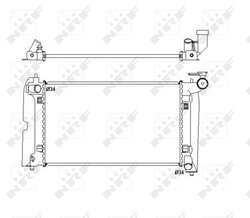 RADIATOR RACIRE MOTOR NRF 53397 - Compatibil cu TOYOTA