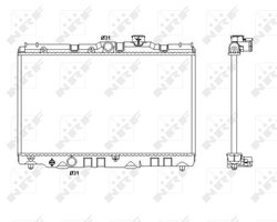 RADIATOR RACIRE MOTOR NRF 53399 - Compatibil cu TOYOTA