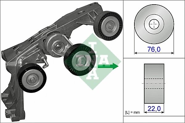 INTINZATOR CUREA DISTRIBUTIE INA 534 0431 10 - Compatibil cu MERCEDES-BENZ