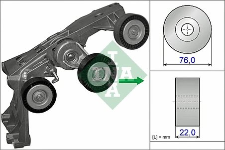 INTINZATOR CUREA DISTRIBUTIE INA 534 0431 10 - Compatibil cu MERCEDES-BENZ