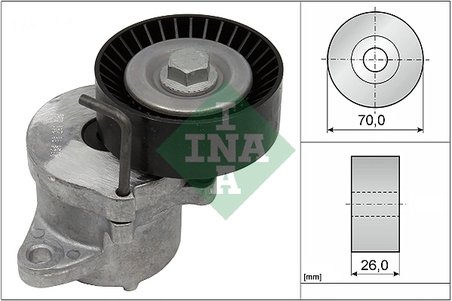 INTINZATOR CUREA DISTRIBUTIE INA 534 0439 10 - Compatibil cu CHEVROLET, OPEL, SAAB, VAUXHALL