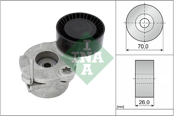 INTINZATOR CUREA DISTRIBUTIE INA 534 0630 10 - Compatibil cu AUDI, VW